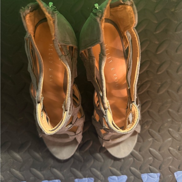 Kelly & Katie grey strappy heels - Picture 3 of 6